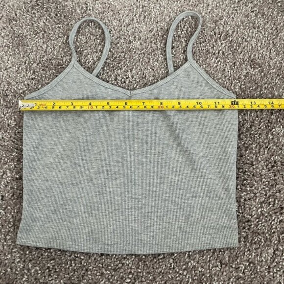 Grey Shein Crop Tank Top Size XS - Picture 3 of 5